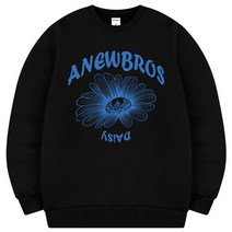 [어뉴브로스/오늘출발] 데이지린 오버핏 여성 맨투맨 티셔츠 커플 루즈핏 긴팔 ZAMS_0004