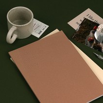 위너디스 2022 딜라이트 로그 먼슬리 플래너 M   PVC커버 세트, 02 따듯한 커피(warm coffee)