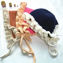 러블리 베이비보넷 뜨개 아기모자 DIY 2가지 사이즈 만들기, 네온스타