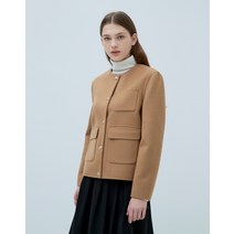22FW 카멜 포켓배색 울캐시미어혼방 긴팔자켓 HSJA2D906CM