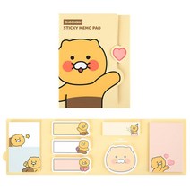 ll0II춘식이 4단 점착메모지 오피스메모지 학교 학원 비품［lI］