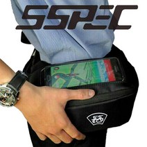 SP 모터스 바이크 핸들바 허리색 겸용 방수 가방, 블랙