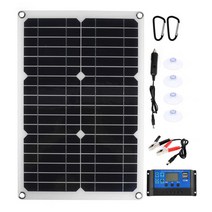 100w 태양 전지 패널 키트 자동차 요트 rv 배터리 충전기에 대 한 60a 태양 전지 컨트롤러 태양 전지와 듀얼 12v5v dc usb 포트 완료, 60a 컨트롤러 포함