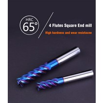 4 플루트 HRC65 HRC68 카바이드 엔드밀 합금 카바이드 밀링 텅스텐 스틸 밀링 커터 엔드밀 SUS 용 CNC 절삭, 7.1PCS - HRC65 - 4X4DX50L-4F