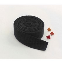 59-100 선샤인 면 웨이빙 끈 25mm_블랙