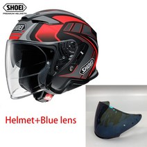 SHOEI J-CRUISE II AGLERO TC-1 제트 오토바이 헬멧 라이딩 모토크로스 레이싱 모토바이크, 02 파란
