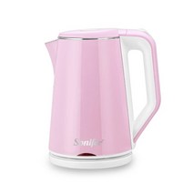 Sonifer 1.8L 전기 주전자 스테인레스 스틸 주방 가전 스마트 주전자 휘파람 주전자 사모바르 차 열 냄비 선물 SF2076, SF2076-핑크, 협력사, 호주