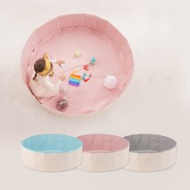 [라호] 접이식 놀이매트 (M/L) (색상선택) 볼풀장 촉감놀이매트, 접이식 놀이매트 핑크 중(M)