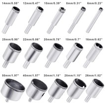 목공 트리머다이아몬드 드릴 비트 세트 구멍 톱 가이드 지그 고정 장치 조정 가능한 센터링 로케이터 흡입, 한개옵션0