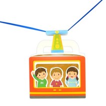 안녕미술아 왔다갔다 케이블카 놀이(4인용)1074946, 단품