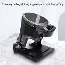 전기 목재 에지 커터 트리머베이스 알루미늄 합금 마끼다 RT DRT 용 각도 조절 가능 전기 트리머베이스, 단일옵션