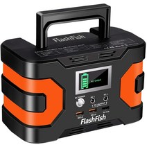인산철파워뱅크 캠핑용배터리 올인원 파워뱅크 200w 피크 발전소 flashfish cpap 배터리 166wh 45000mah 백업 전원 팩 110v 150w 리튬 배터리 팩 광, 없음