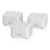 NETGEAR Orbi 전체 홈 메시 WiFi 시스템 라우터 1개 및 새틀라이트 2개 포함 라우터 교체로 최대 418㎡ 커버리지(RBK13), Satellite for Orbi 10 Series