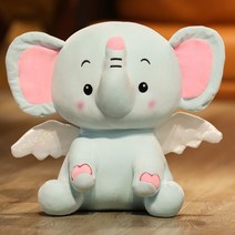 코끼리인형 코끼리쿠션 인형쿠션, 블루