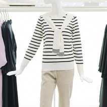 더아이잗 [더아이잗]어닝스트라이프 포인트 니트(ILAN1POA9)