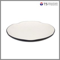돌산멜라민 체크투톤(블랙앤화이트) 깊은원형접시 (업소용그릇 멜라민그릇 예쁜그릇 식당접시 멜라민볼 멜라민찬기 검정색그릇), DS-7141 (14