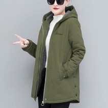 여성 기모 야상 자켓 후드집업 점퍼 아우터 겨울 RR77 해외직구 7-10일도착