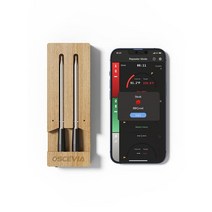 스마트 육류 온도계 경고 기능이 있는 2탐침 식품 79.9m260피트 무선 범위 IP67 방수 바베큐 주방 에어 프라이어 정원 오븐 그릴 로티세리용 마그네틱 디자인 USA 미국