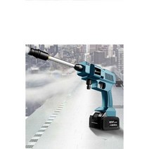 고압 분사기 자동차 농약 노즐 휴대용 폼 건 분사기, 1500W 고압 분사기 + 배터리 1개