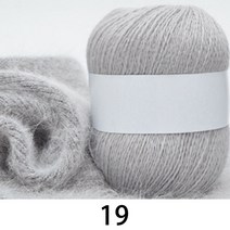 밍크털실 밍크퍼털실 수세미 실 밍크50G 밍크 모피 원사 손 뜨개질 스웨터 스카프 모자를 짜기위한 긴 봉제, 한개옵션1, 19 19