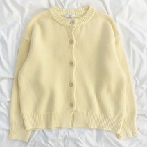 스프링 우먼 라운드 뮤즈 나그랑 가디건 러빈데어, 복숭아 가루