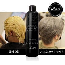 카랄 레드아웃 이탈리아 직수입 탈색 헤어 애쉬 컬러 관리 약산성 노레드 차콜 보색샴푸, 1개, 300ml