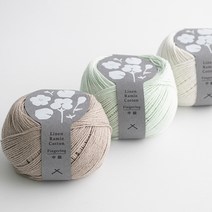 [DARUMA] 다루마 린넨 라미 코튼 핑거링 (Linen Ramie Cotton Fingering) 50g 코튼실 린넨실 뜨개실, 103 스칼렛