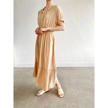 벨라도이 BELLA.DOI 차이나카라 반팔 쉬폰 원피스 (6921629)