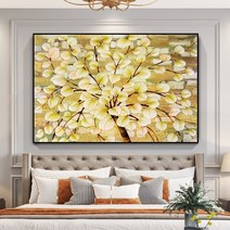 황금나무 그림 거실 장식화 유럽식 풍수지리 액자 침실 벽화 부자되는, J