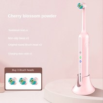 오랄비호환 필립스호환 오아호환 전동칫솔모 성인용 음파 전동 칫솔 울트라 소닉 자동 진동기 미백 IPX7, 한개옵션1, 03 Pink