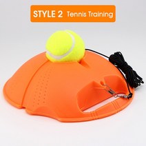 테니스연습공 트레이너 직업 훈련 기본 도구 운동 독학 리바운드 실내 도구, 밝은 회색, [01] Style 2