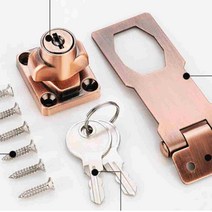 문 잠금장치 서랍장 사물함 캐비넷 책상 자물쇠 열쇠 키, 실버105mm