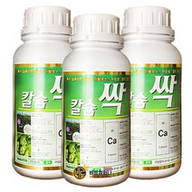 [비료컴퍼니] 칼슘싹500ml(3병) - 고추 배추 양파 마늘 상추 칼슘제 비료 텃밭 주말농장 복합비료 식물영양제 화분 탄저병 뿌리혹병 모두싹 칼슘싹, 3개