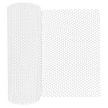 개비온울타리 와이어 내구성 500gsm 저압 롤업 사육 절연 장비 보호기 플라스틱 메쉬 가정용 액세서리, [01] WHITE