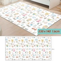 거실 놀이방 두꺼운 층간소음 매트 파크론 뽀로로 숫자 1.6cm 230X140