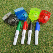 골프 공 볼 라이너 선긋기 필드준비물 캡라이너 4SET 네임팬 4개포함, 볼라이너세트4개+네임펜4개