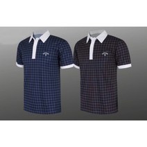 남성골프웨어 여름 글랜체크 골프 카라티