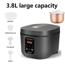 죽 영양식제조기 3L 지능형 전기 밥솥 2-4 인용 조리, 03 3.8L Smart model_02 UK