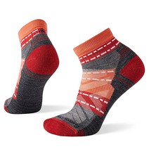 Smartwool 여성용 하이킹 라이트 쿠션 마가리타 발목 양말 다크 세이지 스몰, Small, Bright Coral