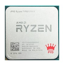 AMD Ryzen 7 pro 1700X R7 3.4 GHz 8 코어 CPU 프로세서 YD17XBBAM88AE 소켓 AM4 중고, 한개옵션0