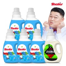 쉬슬러 세탁 액체 에이프릴 고농축 세제 미니 650ml 5개 + 다운워시 점퍼 패딩 이불 전용세제 구스 650ml 1개, 단품