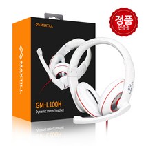 MAXTILL GM-L100H 다이나믹 스테레오 헤드셋 화이트 총판점