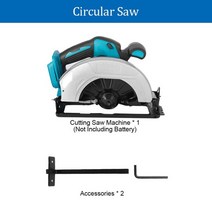 스크롤쏘 목공 톱 전동 드릴 인치 브러시리스 원형 배터리 전기 공구 용 다각, 원형 톱 세트 1