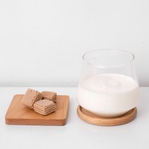 홈까페 나무 우드 원목 커피 종이컵 찻잔 컵받침 홀더, 상품선택, 3-티코스터-사각