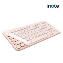 퓨전에프앤씨 아이노트 X-KEY 38BTC 충전식 블루투스 키보드 키스킨 포함 (핑크)