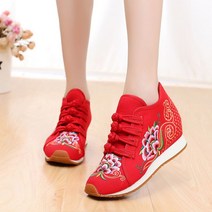 꽃신 신발 키높이 한복 여자 법당 자수 할머니 꽃신발 운동화