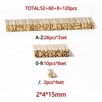 땅콩까는기계 탈곡기 탈피기 ZONESUN DY-8 문자 세트 LT-50D 문자 세트 MT-50 번호 숫자/영어/구두점 알, 05 2x4x15mm 120PC