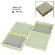 슬라이드 글라스 25장 정리 보관 보관함 2P 수납 박스 수납함 국제 표준 규격 현미경 판유리 홀더 검사 학교 과학실 연구실 용품