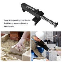 건설자재 건설현장 건설기계 5pcs 벽돌 레벨링 라인 러너 Bricklaying 측정 드로잉 레벨러 와이어 풀러 건, 한개옵션0
