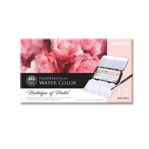 PGM1*^몰문교 전문가용 고체 수채물감 파스텔톤 12색 K 학습용 그림 학원 미술 화물감 교육용 학교^*1췤pgm, a^^*옵션없슴